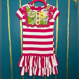 Persnickety Pink Lou Lou Dress Sz 4